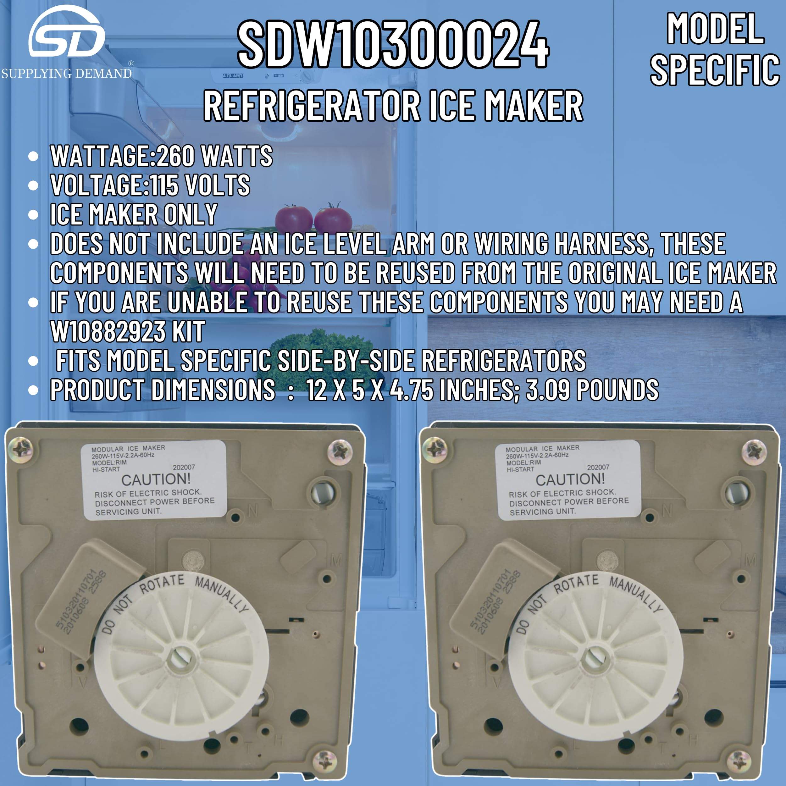 SDW10300024 w10300024-4444453-refrigerator-ice-maker-replacement view 41