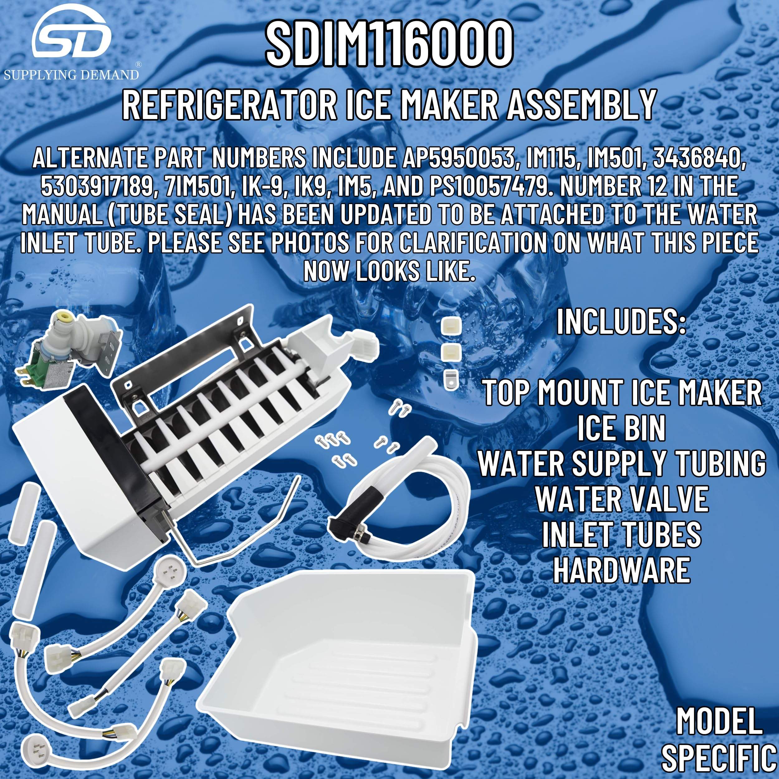 SDIM116000 im116000-218736300-refrigerator-ice-maker-assembly view 61