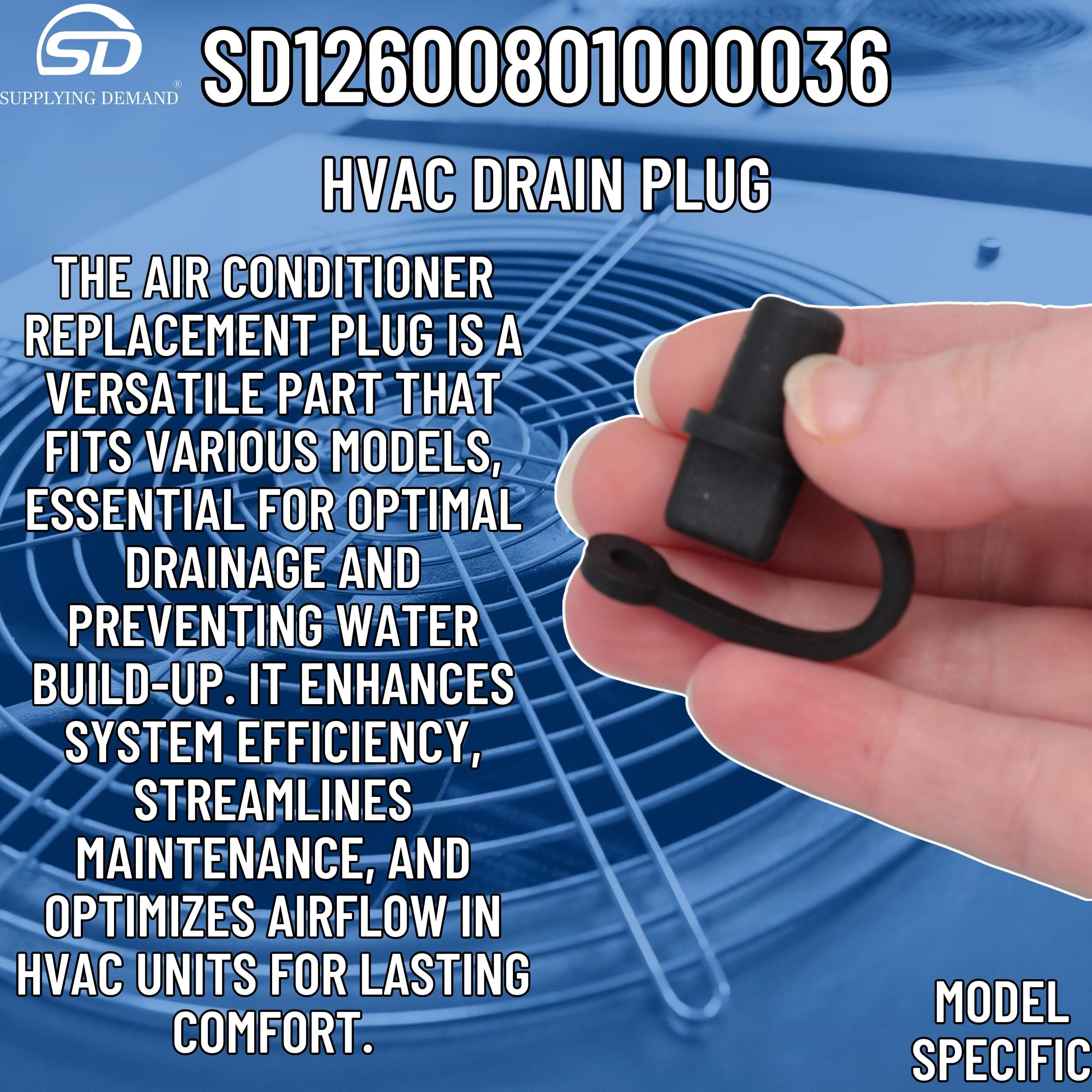 SD12600801000036 12600801000036-hvac-air-conditioner-drain-plug view 81