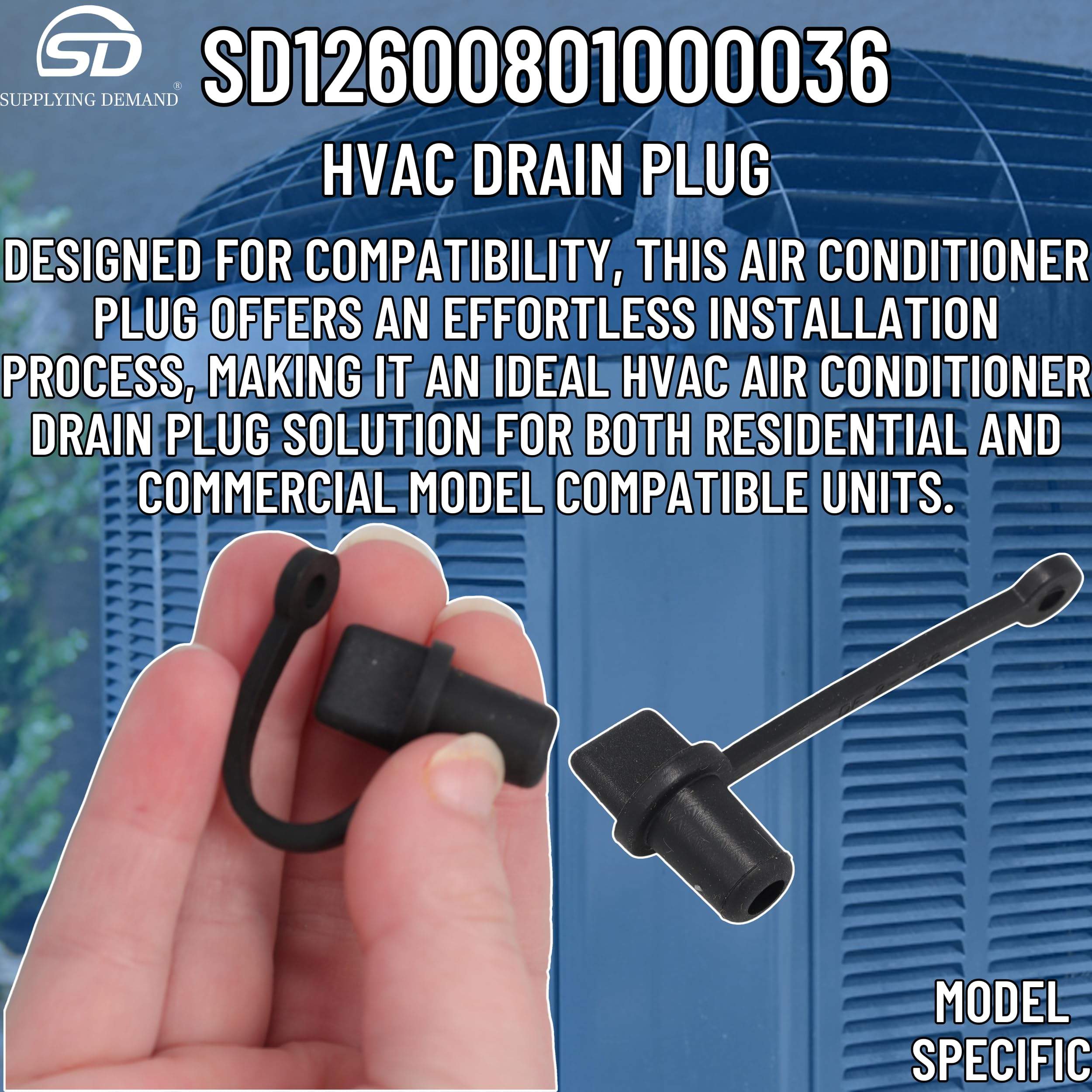 SD12600801000036 12600801000036-hvac-air-conditioner-drain-plug view 41