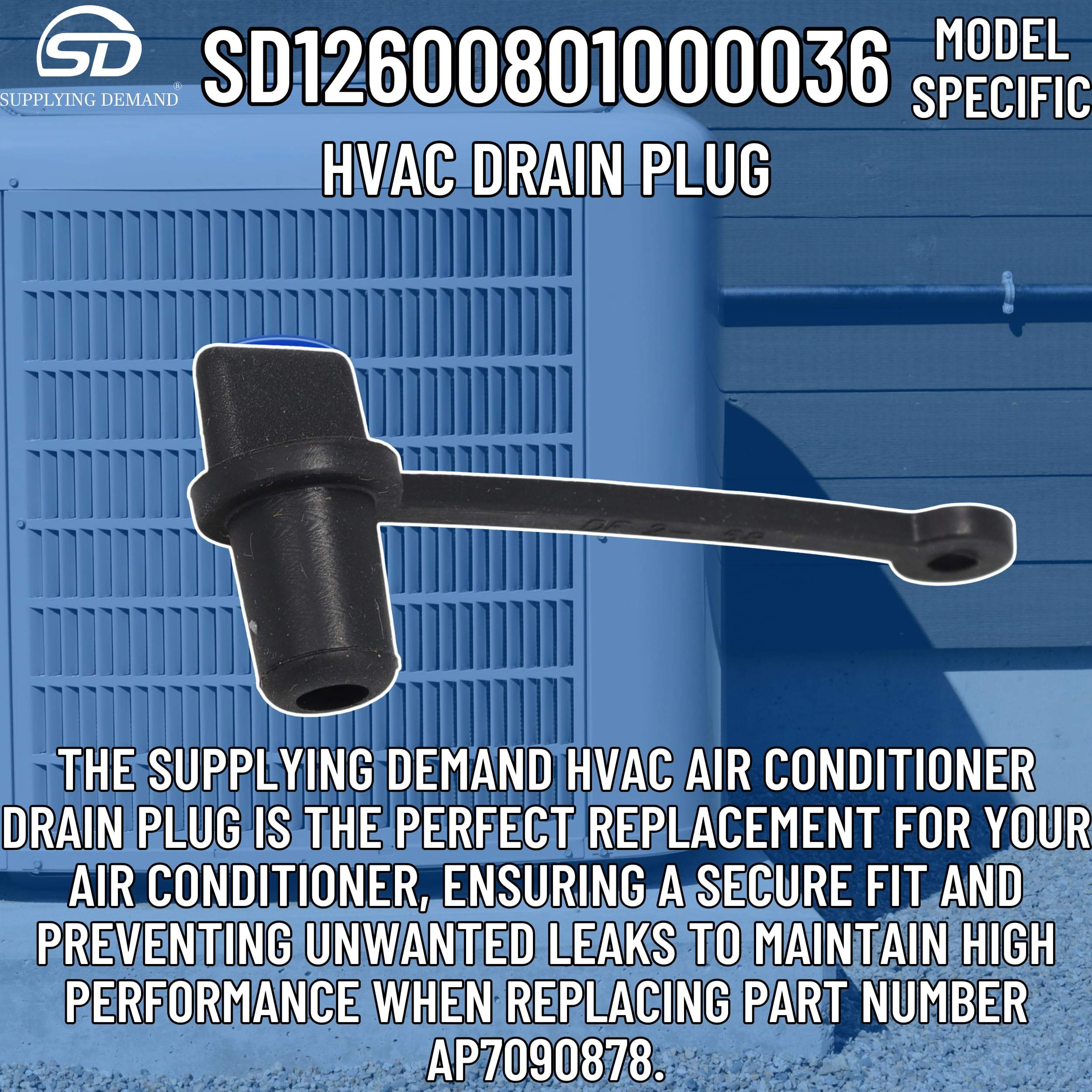 SD12600801000036 12600801000036-hvac-air-conditioner-drain-plug view 21