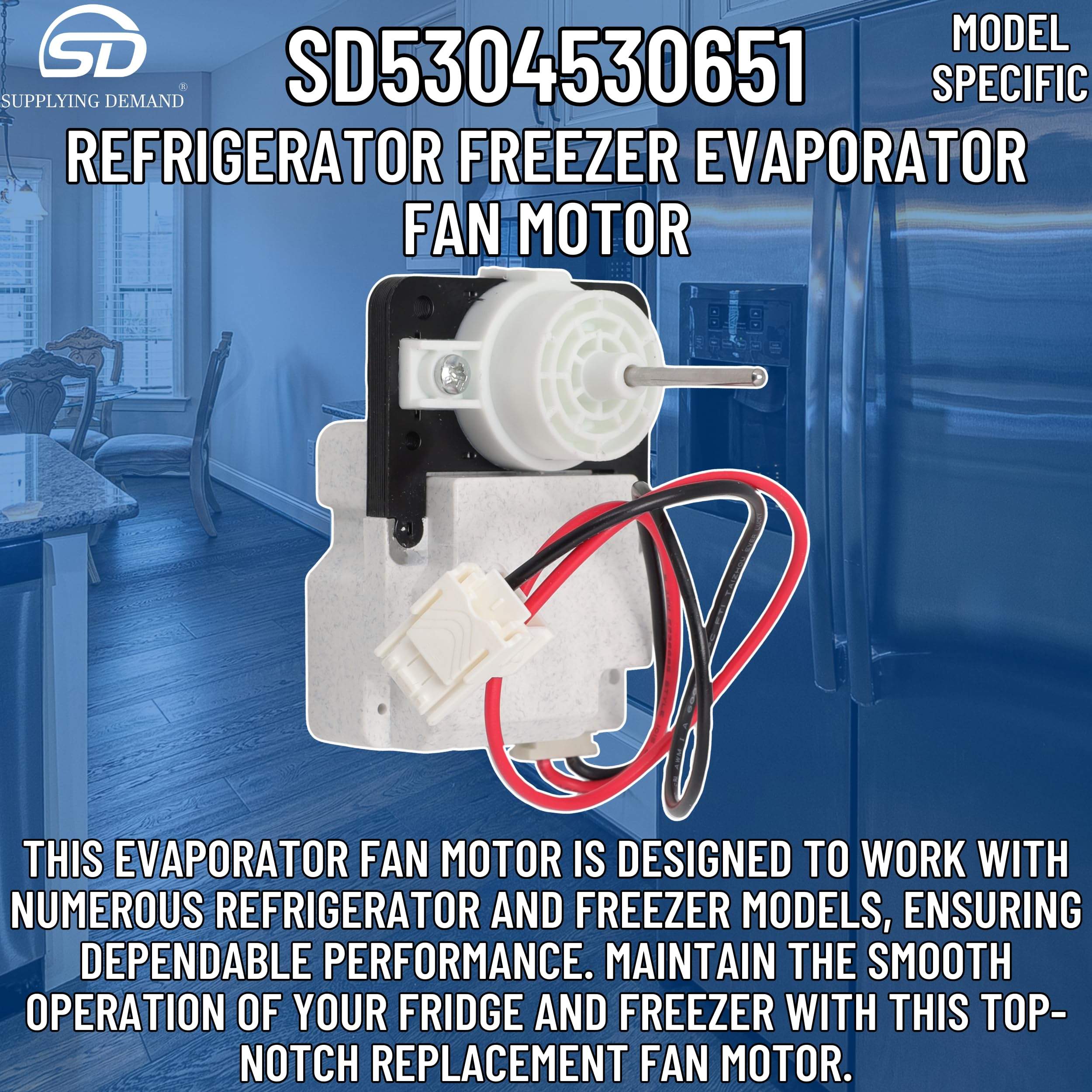 SD5304530651 5304530651-ap7179350-refrigerator-freezer-evaporator-fan-motor view 21