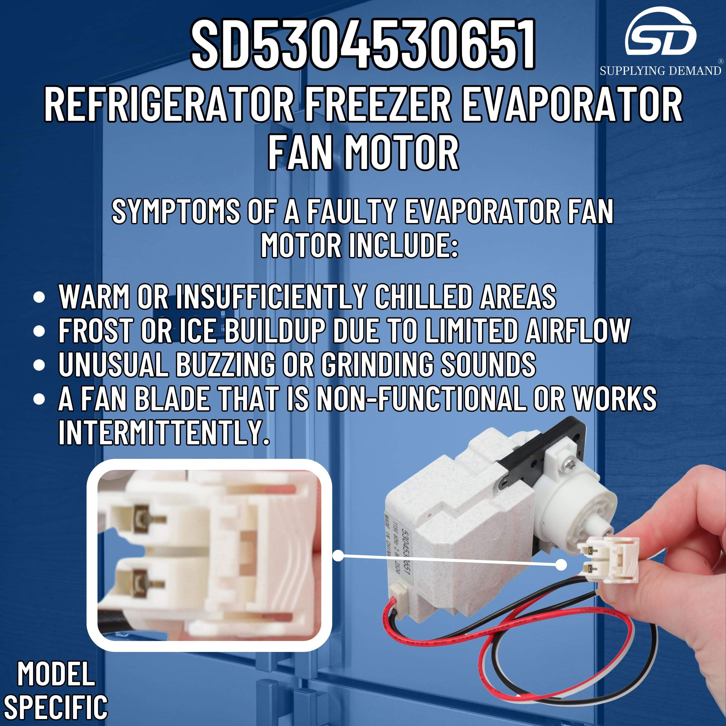 SD5304530651 5304530651-ap7179350-refrigerator-freezer-evaporator-fan-motor view 61