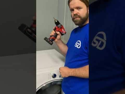 Removing a washing machine lid with a Milwaukee M12 FUEL drill 🧰