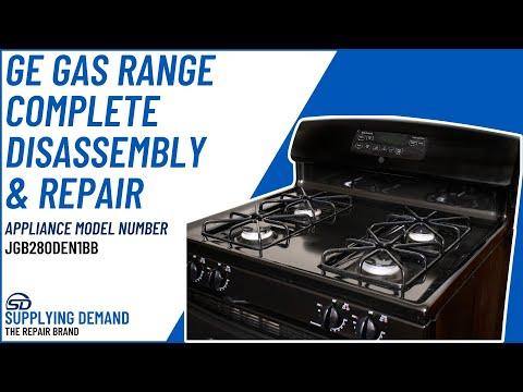 GE Gas Range Complete Disassembly & Repair | Appliance Model Number JGB280DEN1BB