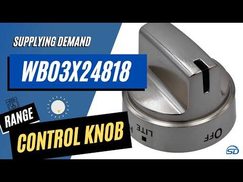 Supplying Demand WB03X24818 Stainless Steel Color Plastic Range Stove Knob