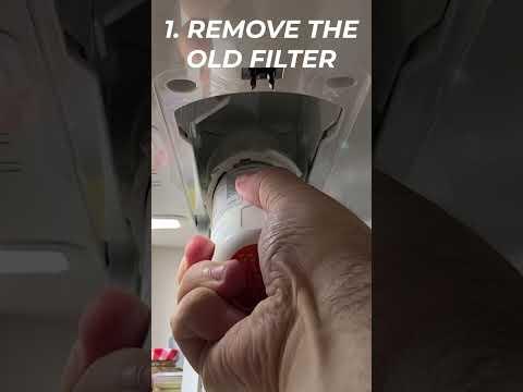 replacing a refrigerator water filter in three easy steps
