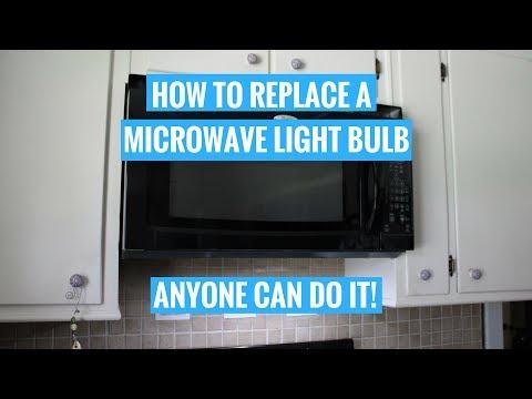 HOW TO CHANGE A MICROWAVE LIGHT BULB Whirlpool | ANYONE can do it!