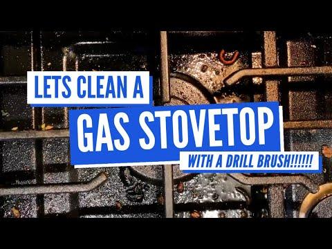 Gas Stove Top Burners Not Igniting? Clean Your Stovetop and Grates With Drill Brush!!!