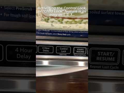 Activating &amp; deactivating the child lock feature on dishwashers &amp; refrigerators #short #shorts
