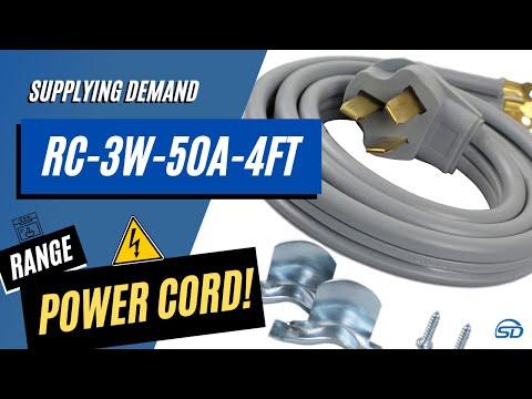 Supplying Demand 3-Wire Range Oven Power Cord | 50A 4FT