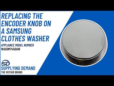 How to Replace an Encoder Knob on a Samsung Clothes Washer model WA50M7450AW