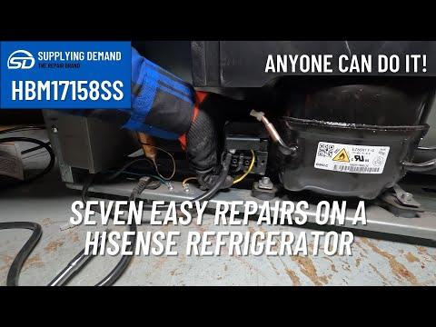 Seven Easy Repairs on a Hisense Refrigerator - Model HBM17158SS - Supplying Demand