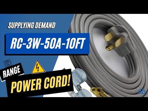 Supplying Demand 3-Wire Range Oven Power Cord | 50A 10FT