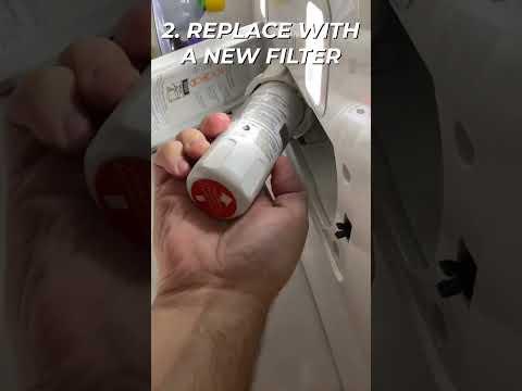 How to Change a Refrigerator Water Filter #short #fridge #waterfilter #everydrop