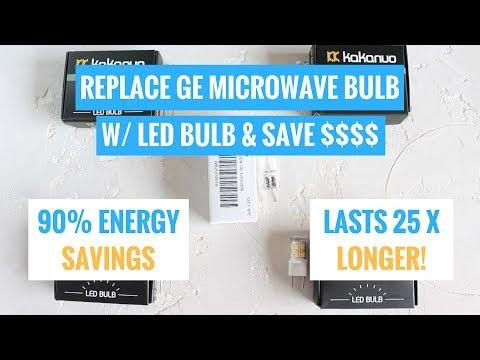Replace GE Microwave Bulb WB25X10019 with an LED Bulb and SAVE MONEY!