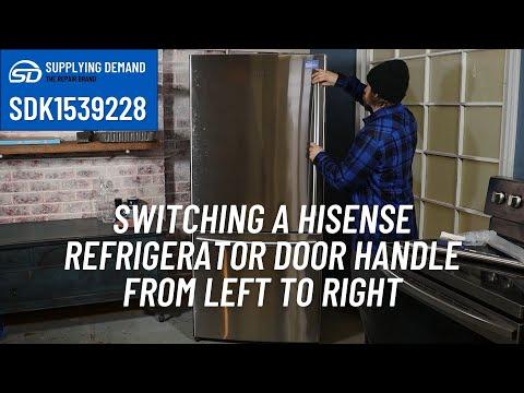 Switching a Supplying Demand K1539228 Refrigerator Door Handle from Left to Right - Hisense Fridge