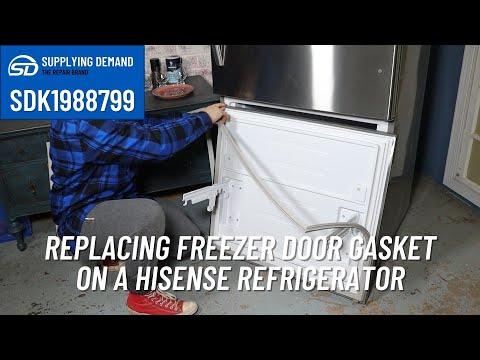 Replacing a Supplying Demand K1988799 Freezer Door Gasket - Hisense Fridge HBM17158SS