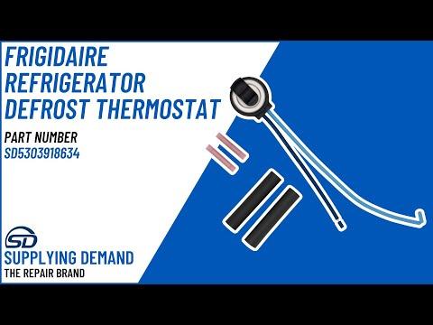 How to Replace a Supplying Demand 5303918634 Refrigerator Defrost  Thermostat | Model FFTR1814TBB