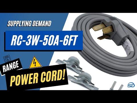 Supplying Demand 3-Wire Range Oven Power Cord | 50A 6FT