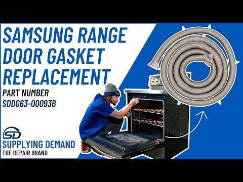 How to Replace a Supplying Demand DG63-00093B Range Door Gasket - Samsung Range Oven NE59R4321SS
