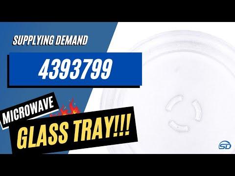 Supplying Demand 4393799 4393751 Microwave Glass Turntable Cooking Tray