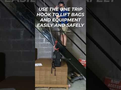 Work Hack: Lift equipment and bags safely and easily with this One Trip Hook!
