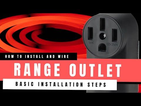 How To Wire and Install a 4-wire Electric Range Outlet | Basic Installation
