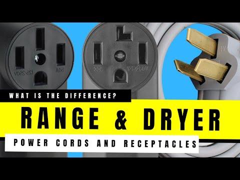 What&#39;s The Difference? Clothes Dryer vs Range Stove Oven | Power Cords and Outlet Receptacles