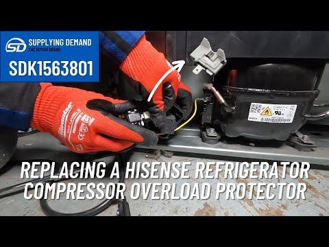 Replacing a Supplying Demand K1563801 Refrigerator Compressor Overload Protector - Hisense Fridge