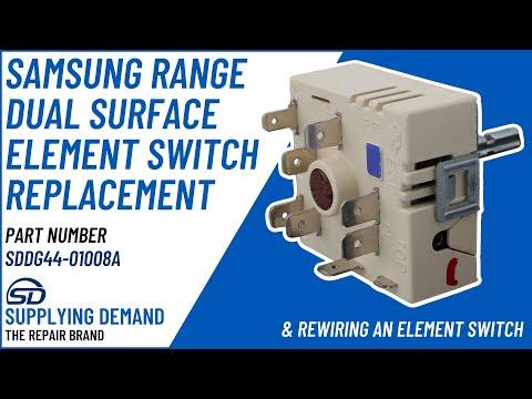 How to Replace a Supplying Demand DG44-01008A Range Dual Surface Element Switch - Model NE59R4321SS