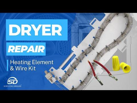 How To Replace 8544772 Heating Element 279457 Wire Kit on Whirlpool Clothes Dryer Model WED8900BC0