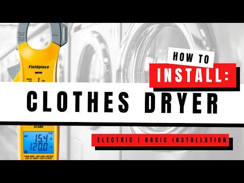 How To Install a Clothes Dryer | Electric Clothes Dryer Basic Installation
