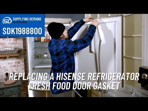 Replacing a Supplying Demand K1988800 Refrigerator Door Gasket - Hisense Fridge HBM17158SS