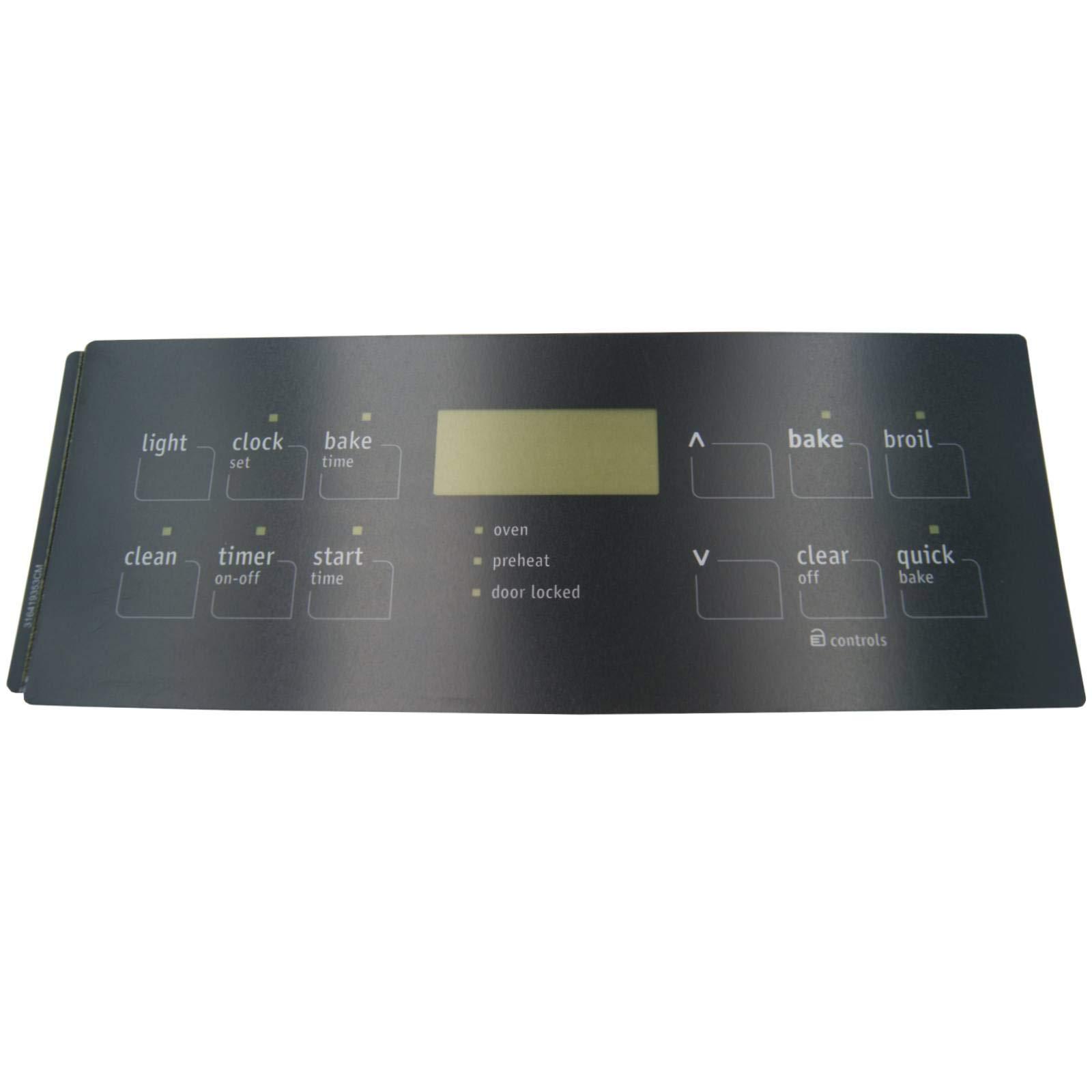 SD316419353 316419353-ps3495602-gas-range-clock-overlay