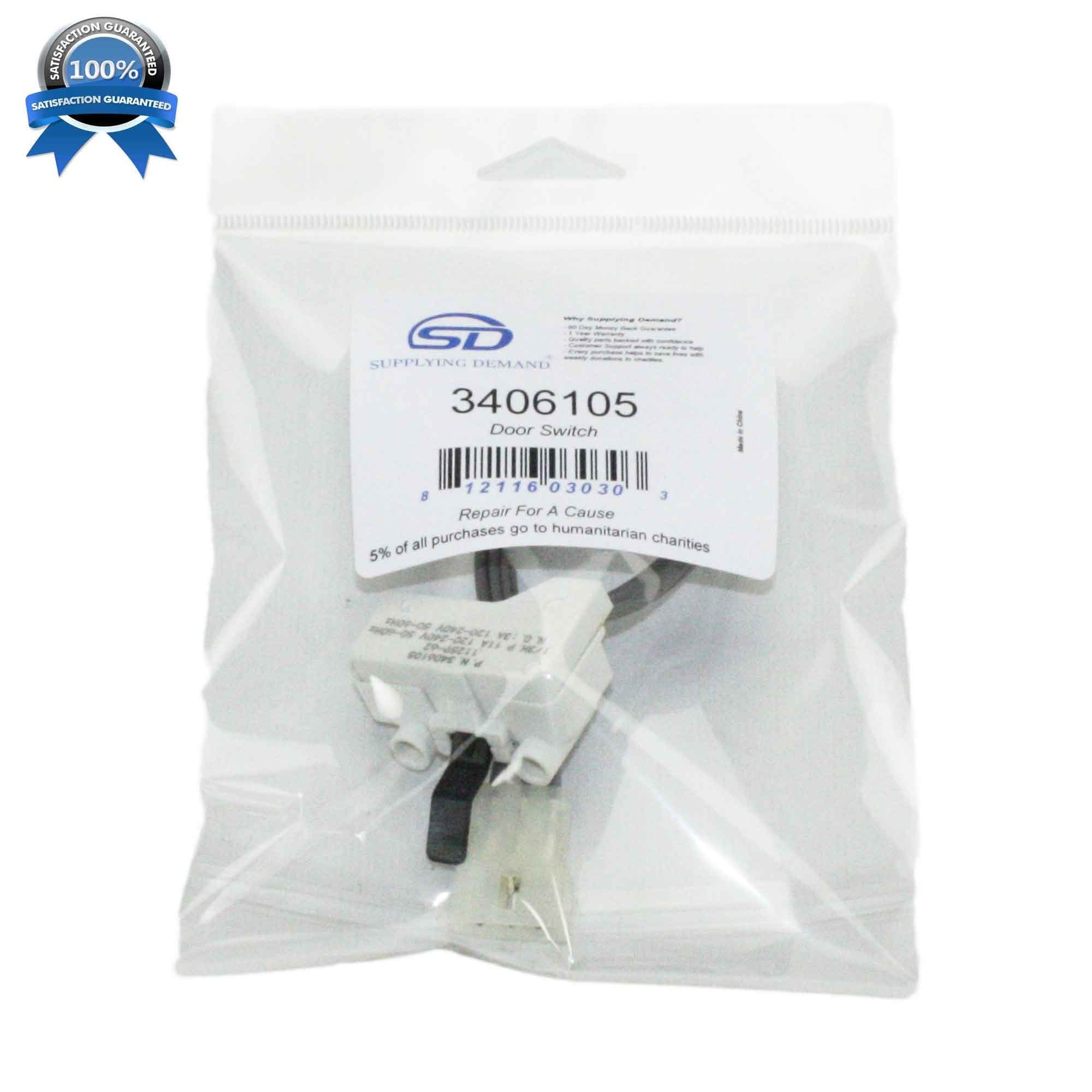 SD3406105-FBA 3406105-3405104-dryer-door-switch view 11