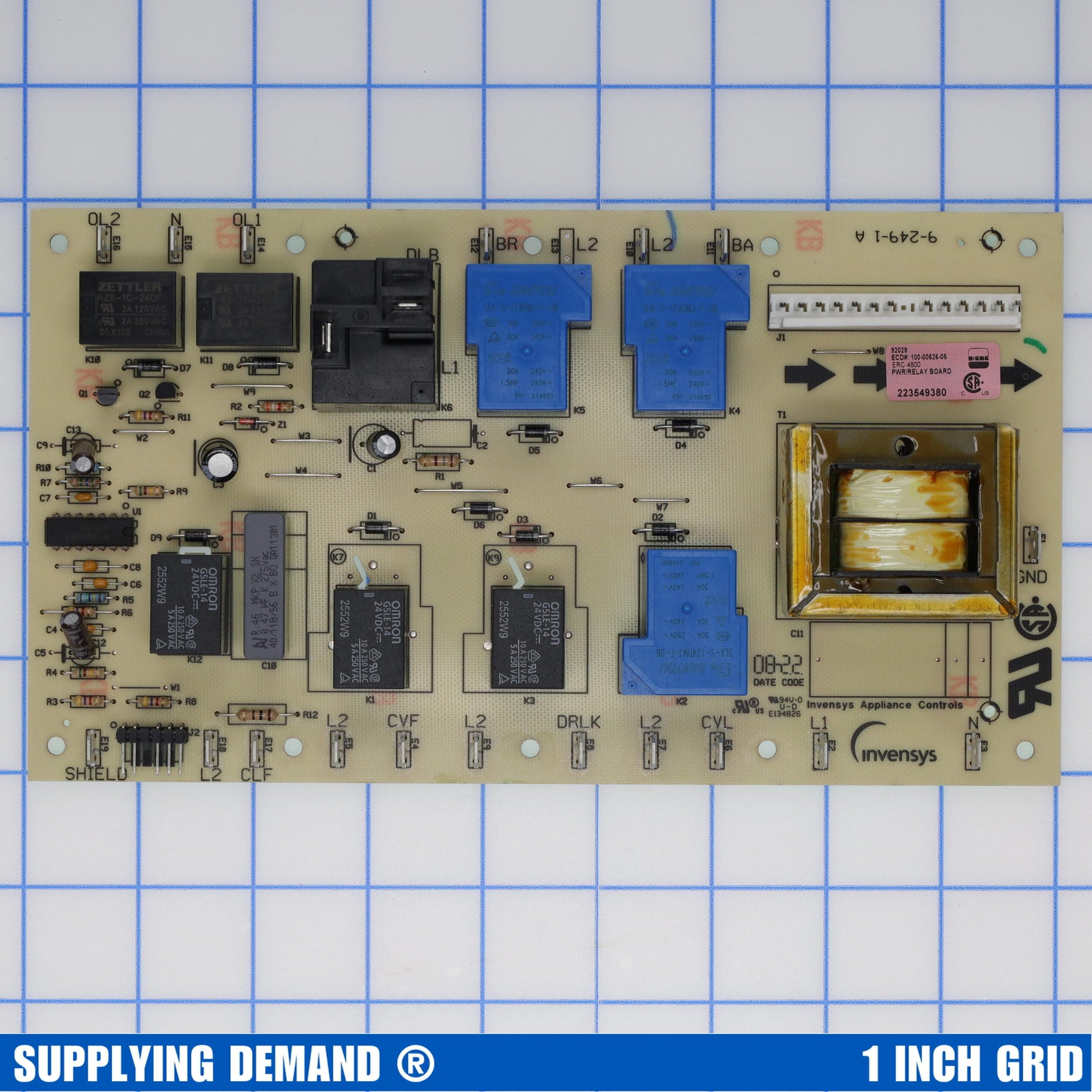 SD100-00626-05 100-00626-05-range-power-relay-control-board view 11