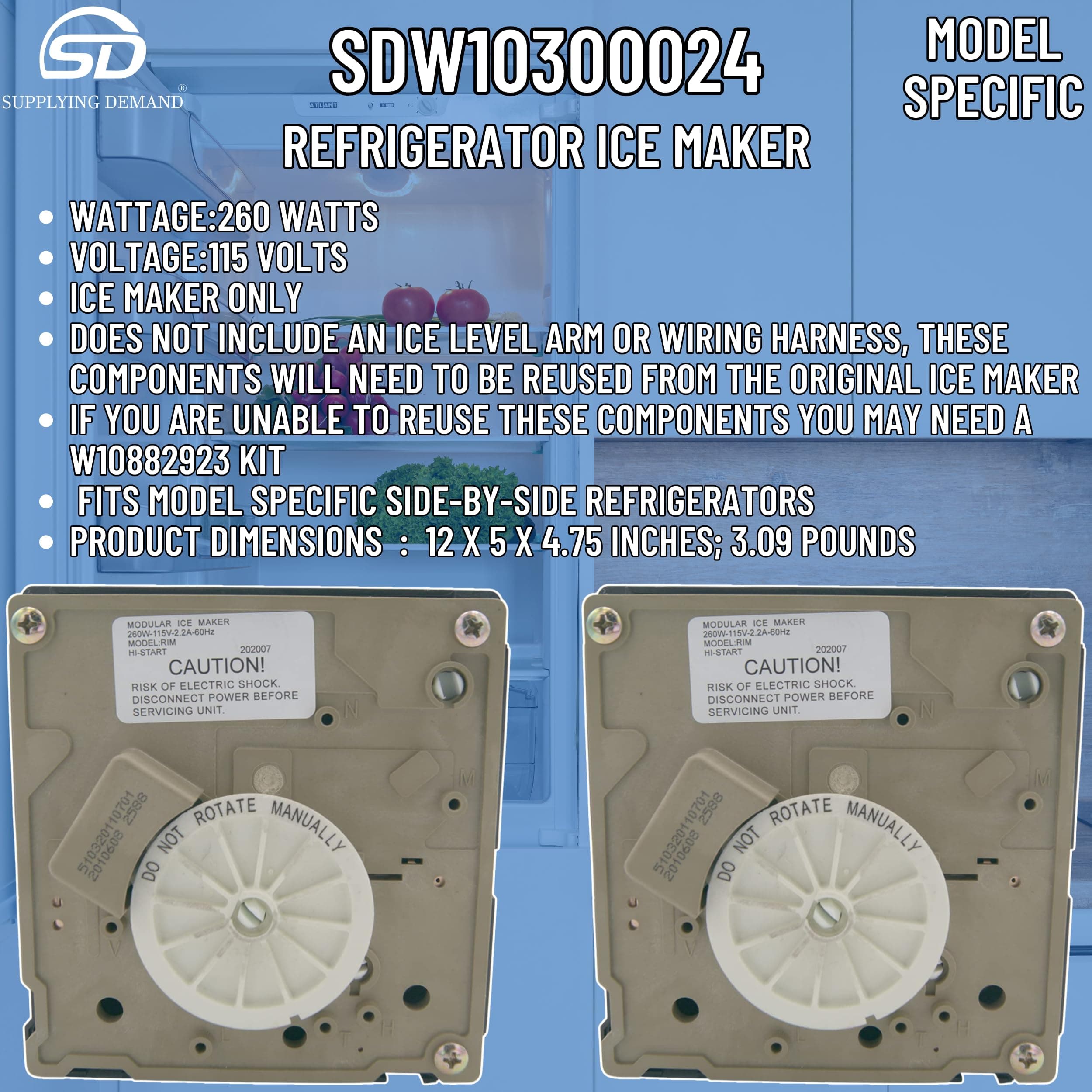 SDW10300024 w10300024-4444453-refrigerator-ice-maker-replacement view 41