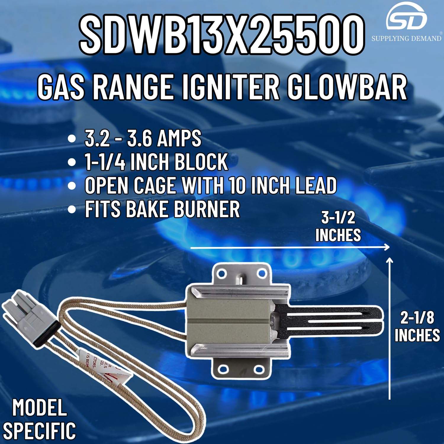 SDWB13X25500 wb13x25500-4369880-range-igniter-glowbar view 31
