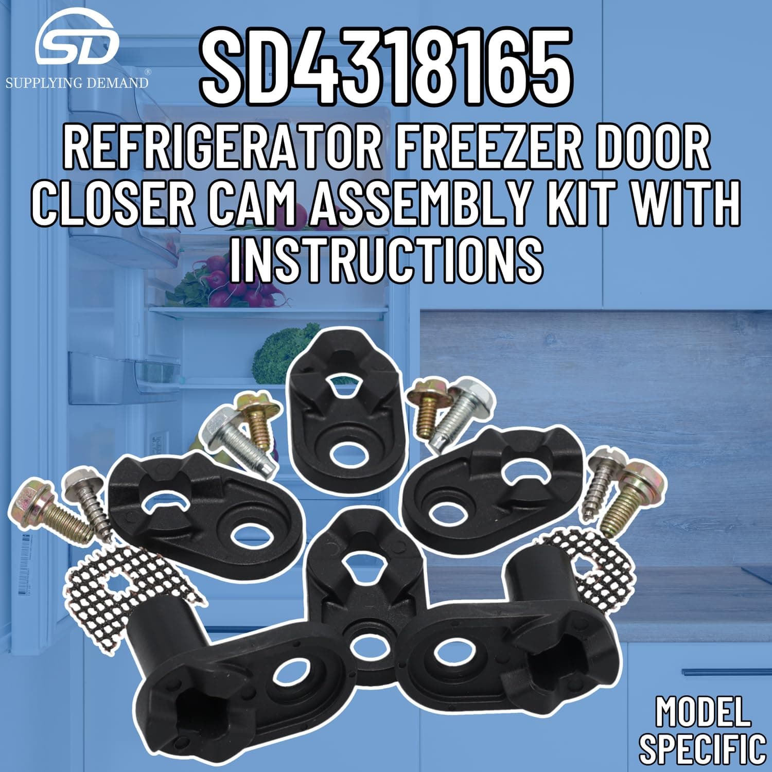 SD4318165 4318165-oem12414070-refrigerator-freezer-door-closer-cam-kit view 31