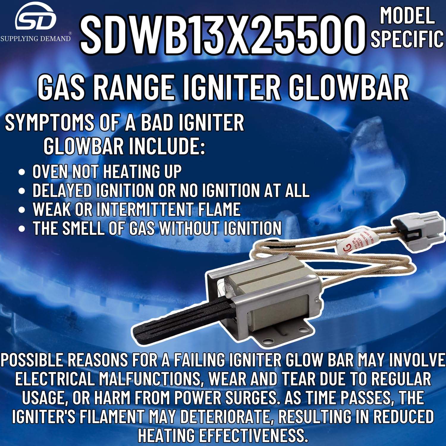 SDWB13X25500 wb13x25500-4369880-range-igniter-glowbar view 51