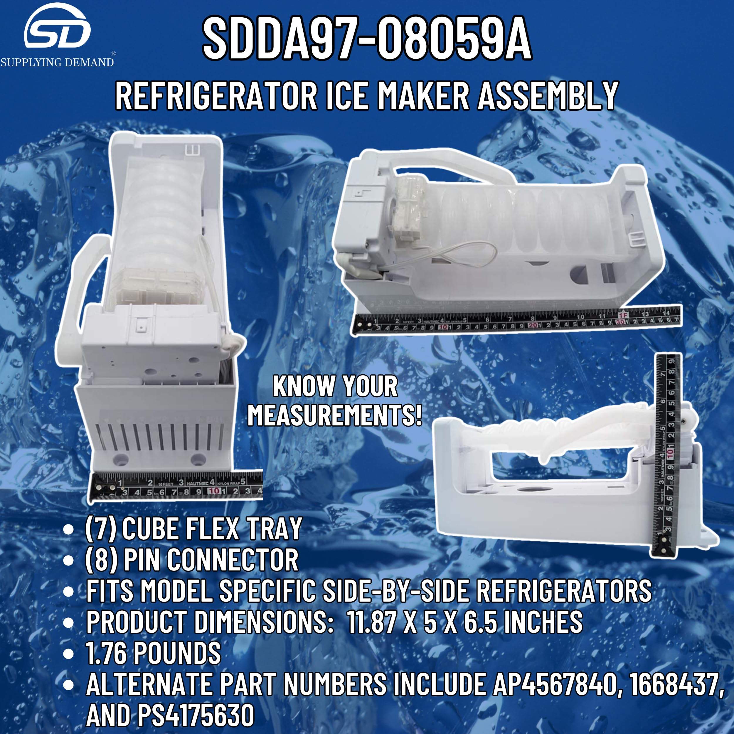 SDDA97-08059A da97-08059a-oem18271362-refrigerator-ice-maker-assembly view 31